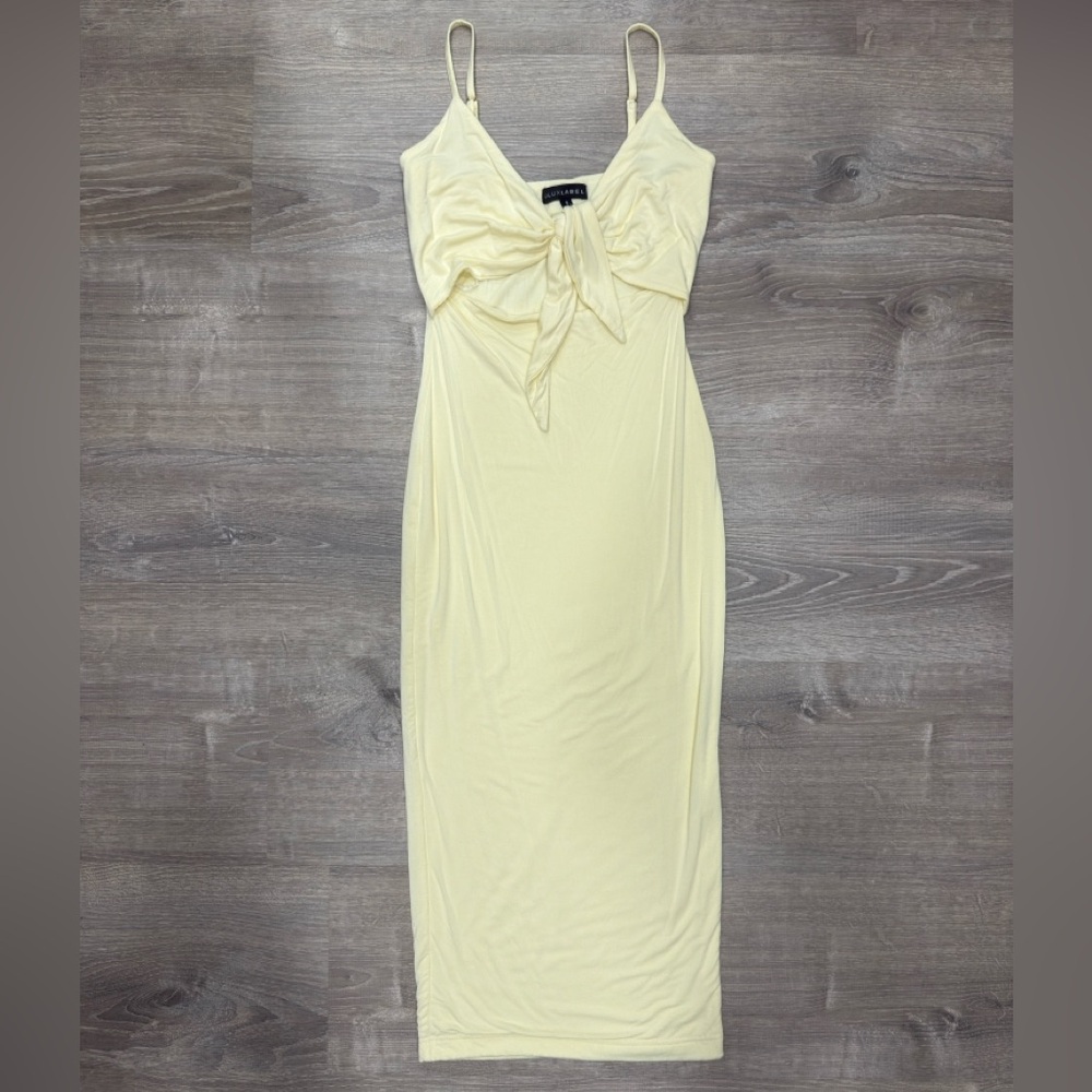 JLUXLABEL Cream Midi Dress